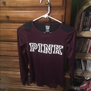 Maroon VS Pink fitted workout top never worn