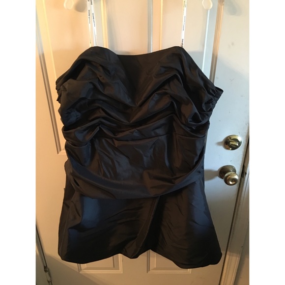 David's Bridal Black Bubble Dress