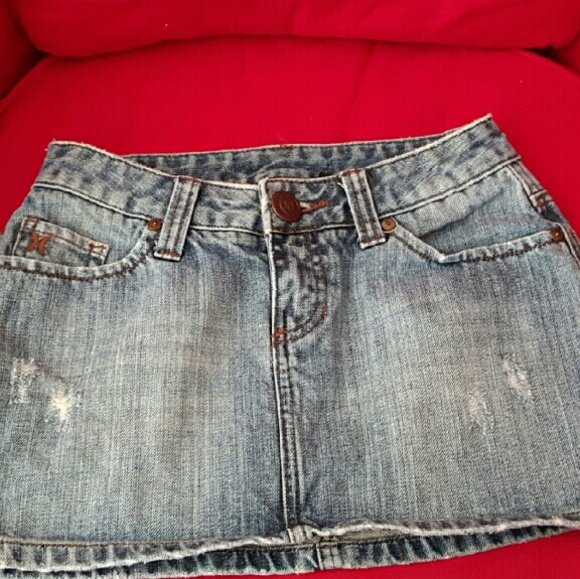 00 Hurley Jean mini skirt
