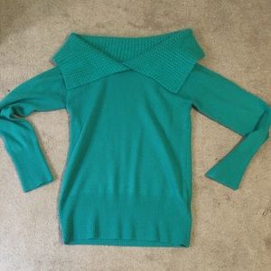 Teal off shoulder tunic