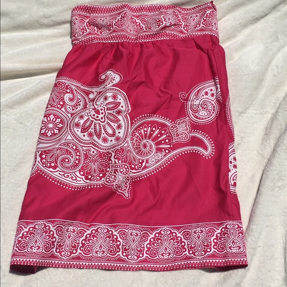 Tibi strapless pink dress
