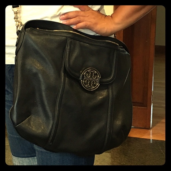 Tory Burch black leather crossbody