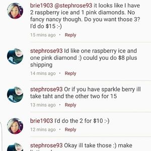 Raspberry ice and pink diamonds