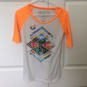 Society baseball tee