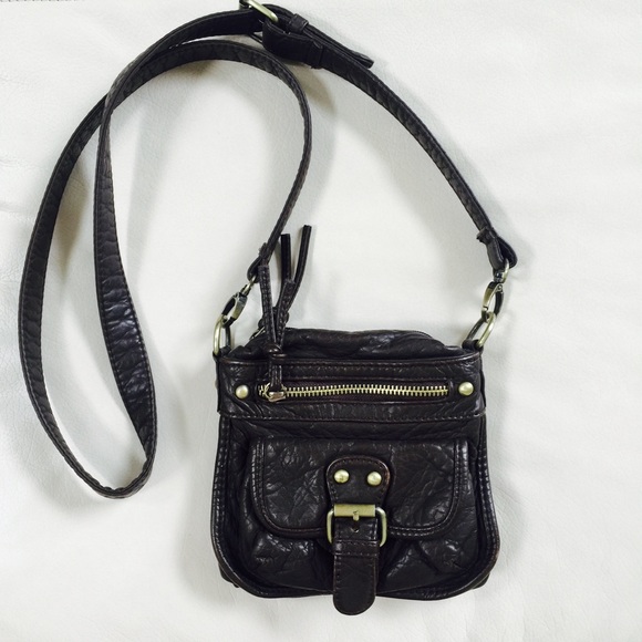F21 Brown Faux Leather Purse
