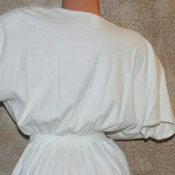 SOLID WHITE ROBE STLYE COVER UP X-LARGE NEW - Picture 3 of 4
