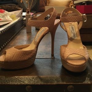 Jimmy choo snakeskin heels