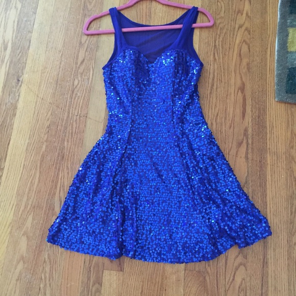 Charlotte Russe Dresses & Skirts - Sparkly Blue Party Dress