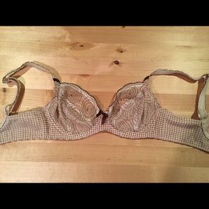 Beautiful Freya bra in cream/brown