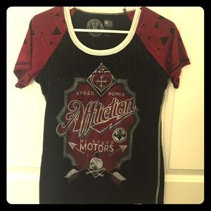 Lace affliction shirt