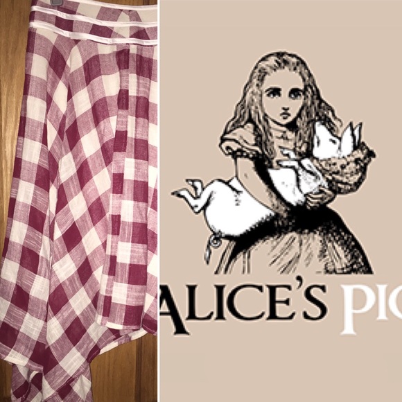 NWOT Alice's pig plaid skirt - Picture 2 of 2