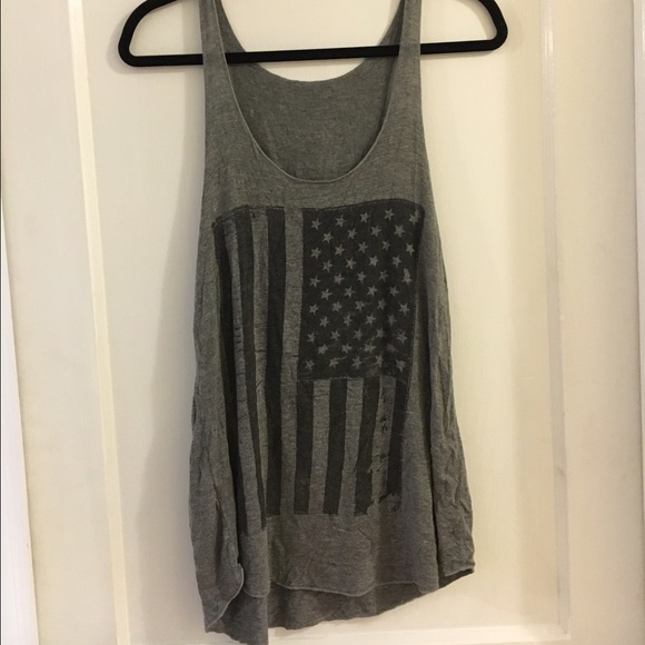 American flag tank top