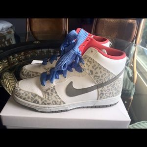 🐾NIKE  Women's Dunk High Skinny-Leopard Print 🐾