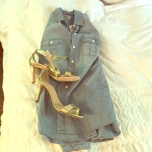 J Crew XS Chambray Shirt NWT!