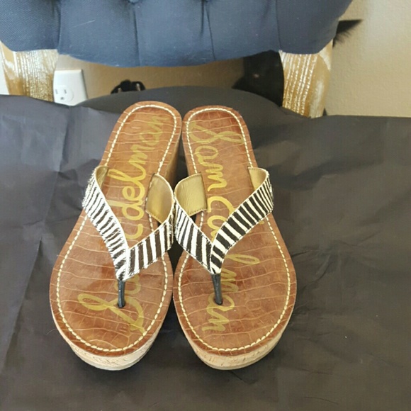 Sam Edelman wedge thong sandal