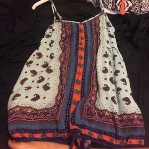 a small multicolored romper