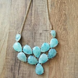 Blue/green multi stone necklace