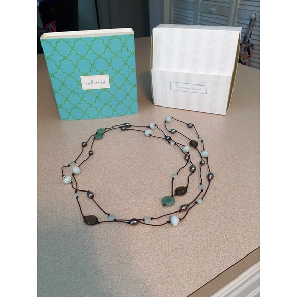 Stella & Dot Jewelry - 70 inch Beaded Stella & Dot Lariat Necklace