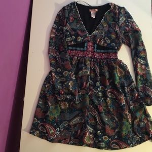 Boho flower print dress