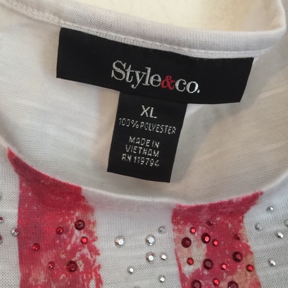 Ruffle Flag Tank Style & Co. XL - Picture 4 of 4