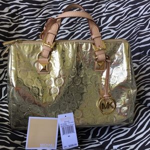 💥FLASH SALE💥Michael Kors Gold Foil Handbag