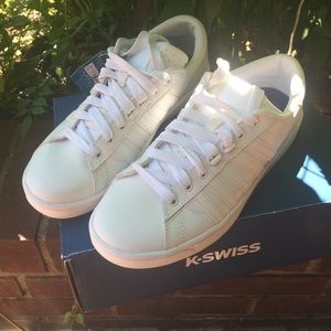 White K Swiss sneaker