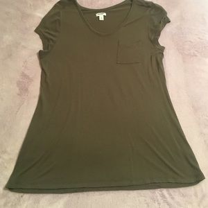 Hunter green soft t shirt