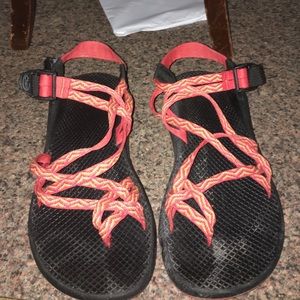 Women's Orange Chacos size 9.