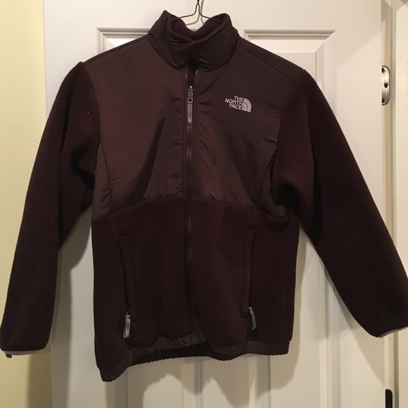 Brown size large girls north face great condition