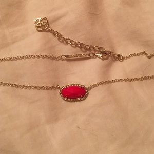red and gold Kendra Scott necklace