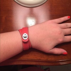 Coach Leather Wrap Bracelet