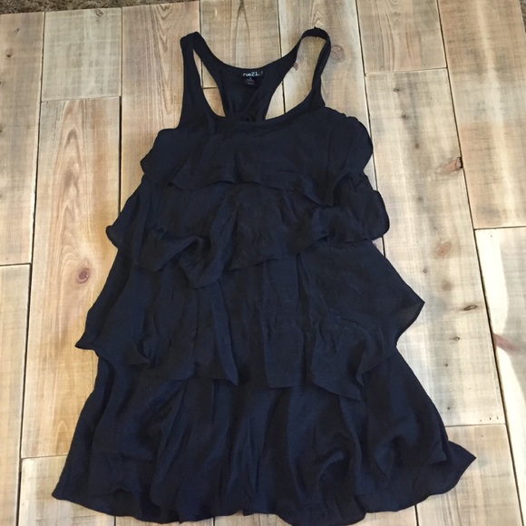 ❌SOLD❌Black ruffle dress
