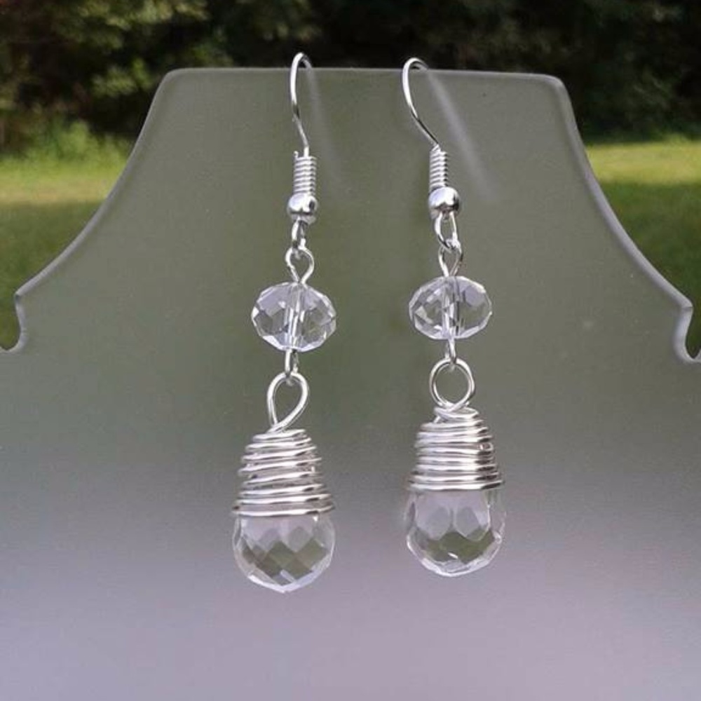 Wire wrapped earrings