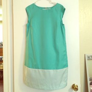 The Limited Aqua Short Sleeve Dress