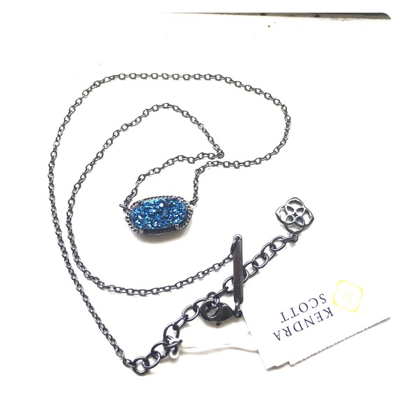 Kendra Scott Blue Drusy Elisa