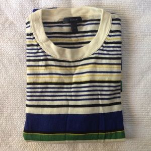 100% merino wool striped knit top