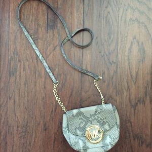 Michael kors snakeskin crossbody