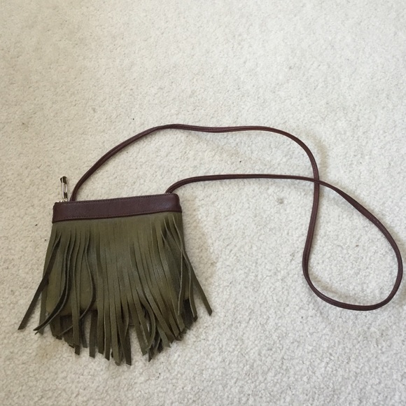 Leather cross over bag
