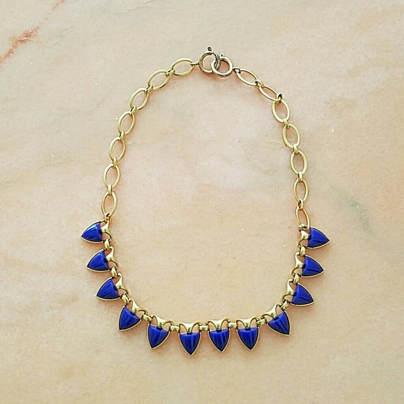 Stella & Dot Navy Lottie Necklace