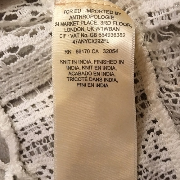Anthropologie crochet shirt. size M - Picture 4 of 4