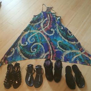 Bisou Bisou multi colored sundress