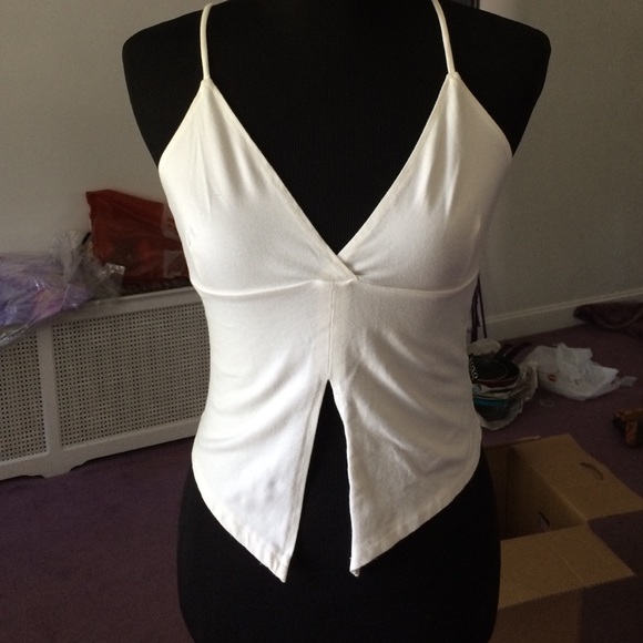 White crop top