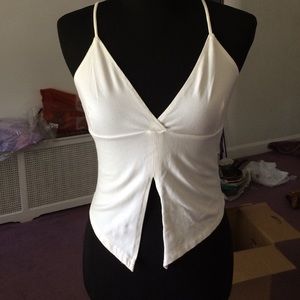 White crop top