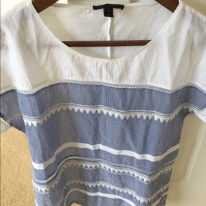 Jcrew lace sleeve top