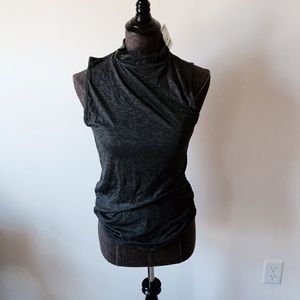 Gray Turtleneck Tank