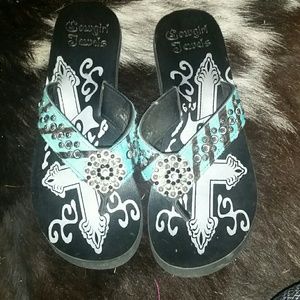 Cowgirl Jewls flip flops!!
