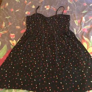 Spaghetti strap confetti dress