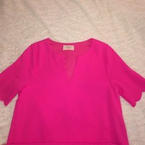 Hot Pink Scalloped Dress 🎀