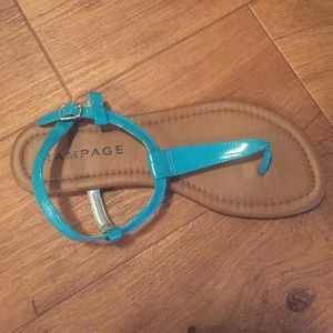 Rampage, teal sandal