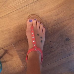 Orange sandal